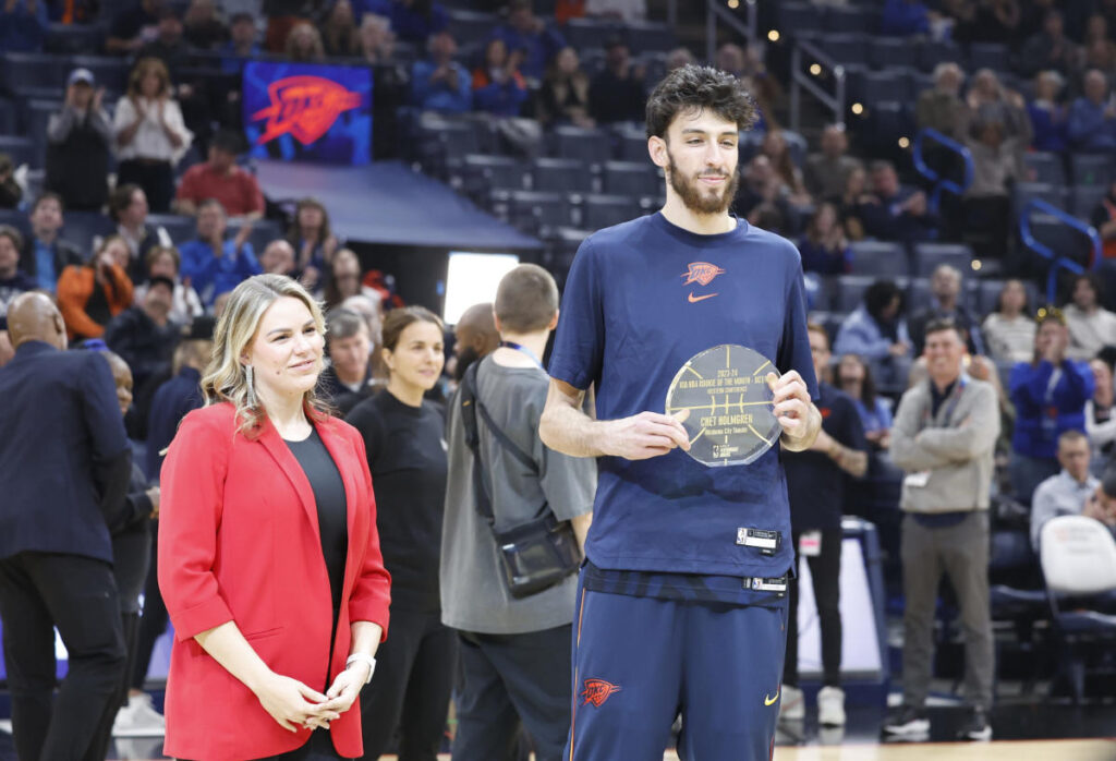 Chet Holmgren Named Western Conference Rookie of the Month