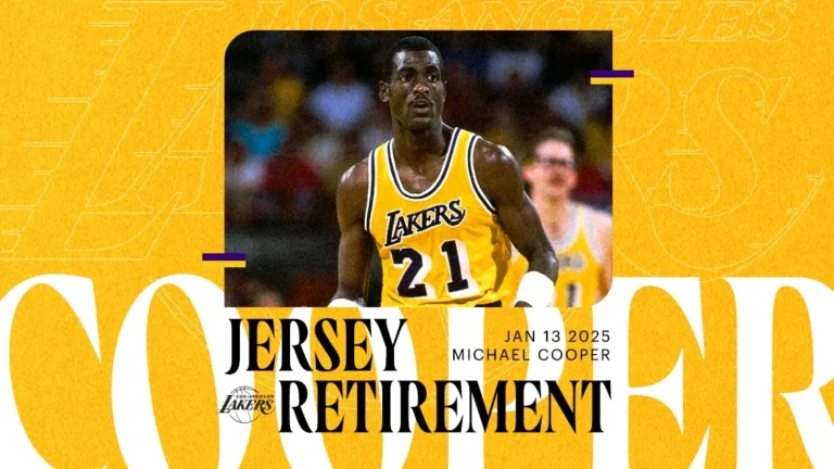 Michael Cooper Jersey Retirement Night