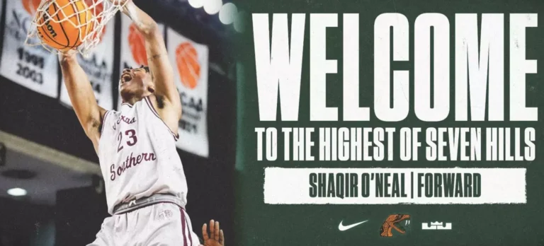 Shaqir O'Neal, son of Shaquille O'Neal, transfers to Florida A&M after three years at Texas Southern