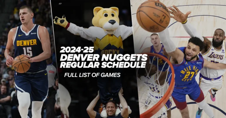 Denver Nuggets Announce 2024-25 Regular-Season Schedule